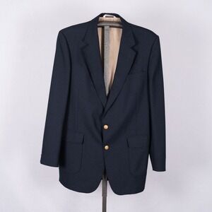 Arnold Palmer Executive Collection Men's Blazer Navy Blue w/ Gold Buttons 42 XL